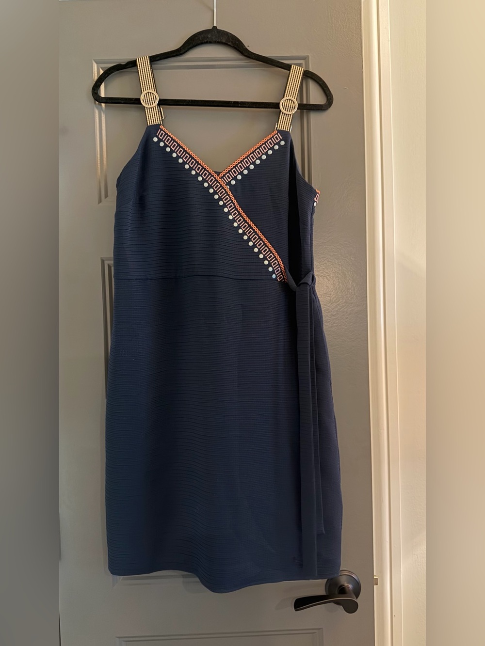 Ted Baker Navy Embellished Mini Dress